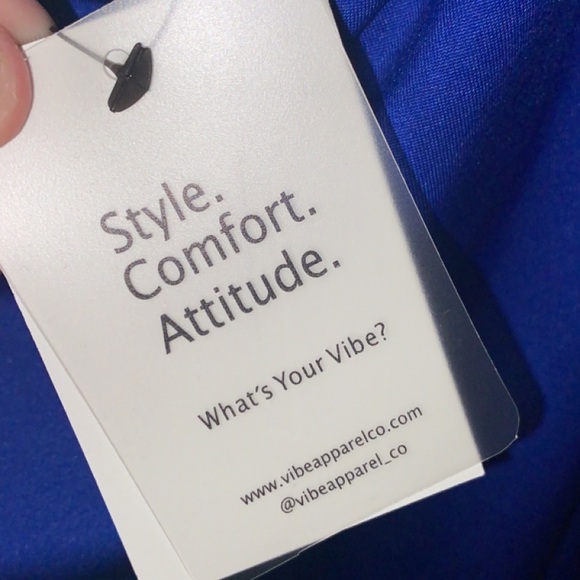 NWT - Vibe Sportswear Apparel Blue Evening Dress - Picture 6 of 11